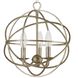 Somma Way 3 Light 12.5 inch Silver Mini Chandelier Ceiling Light