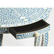 Bone Inlay Darrieux  38 X 19 inch Blue Bone Inlay Console/Sofa Table