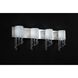 Jewel 4 Light 30.75 inch Chrome Vanity Wall Light in G9