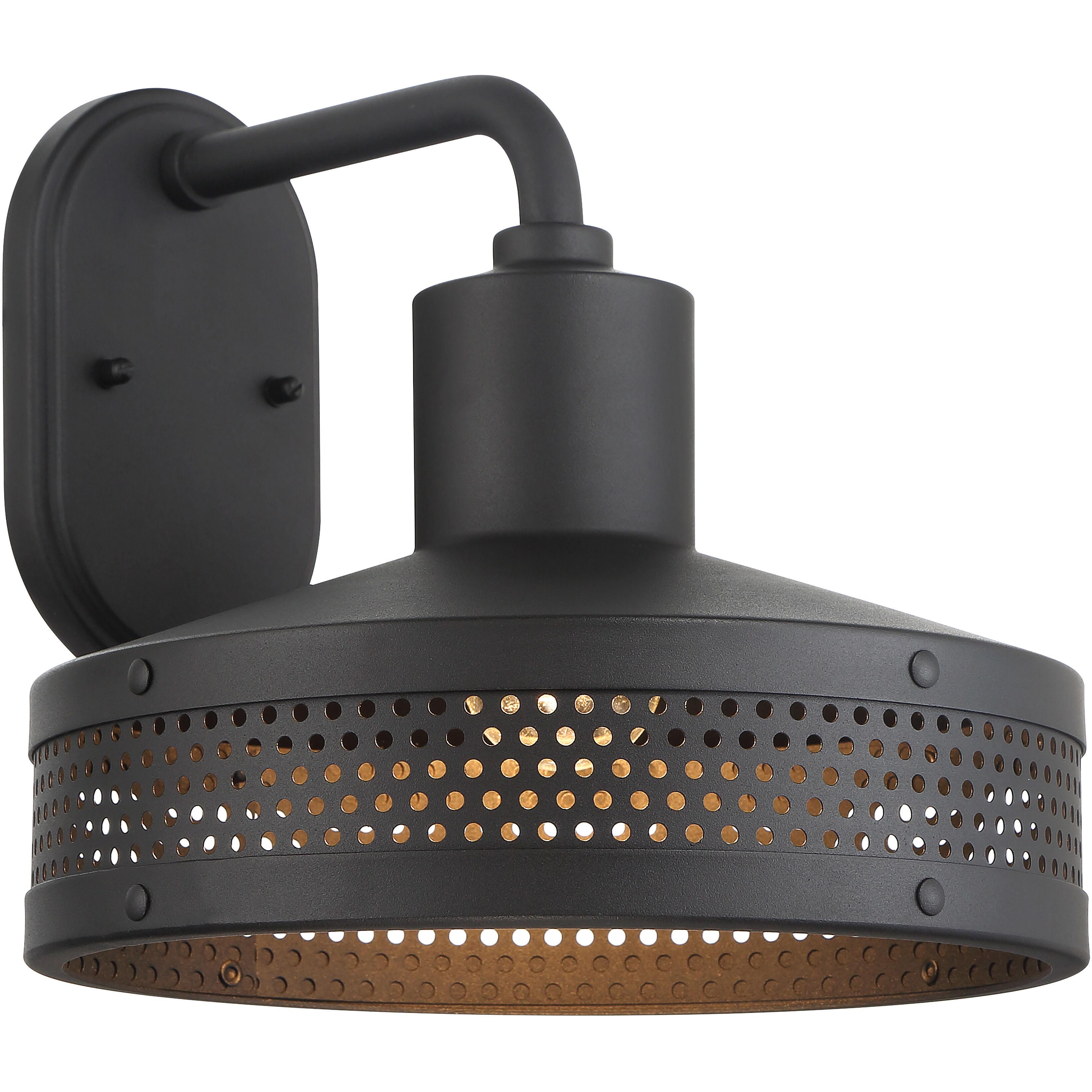 Abalone Point 1 Light 11.38 inch Coal Outdoor Wall Mount, Great Outdoors