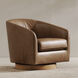 Oscy Brown Swivel Chair in Tan