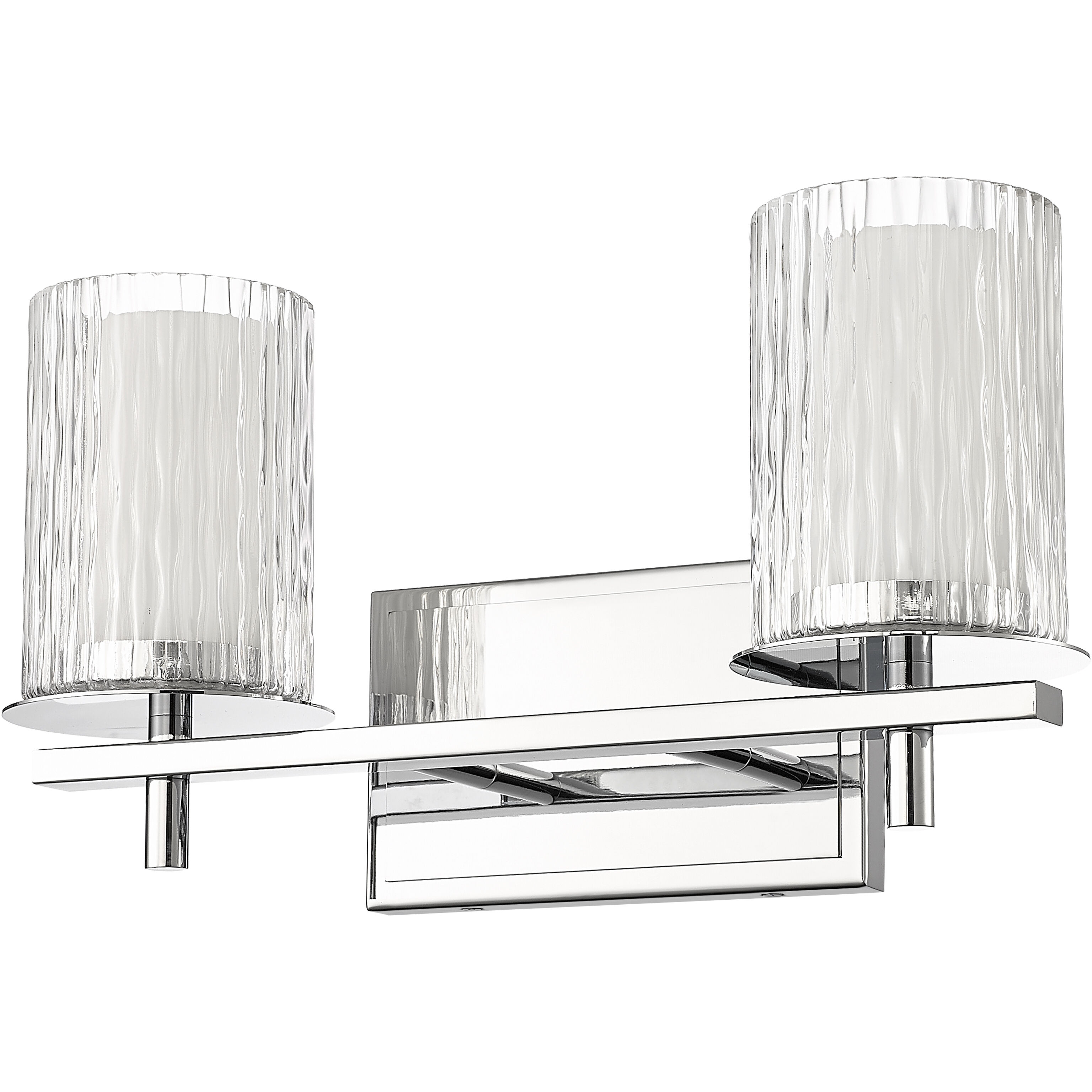 Grayson 2 Light 16 inch Chrome Vanity Wall Light