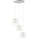 San Marin LED 16.75 inch Brushed Nickel Pendant Ceiling Light, Pan