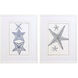 Blue Sea Stars Blue Framed Art, Propac