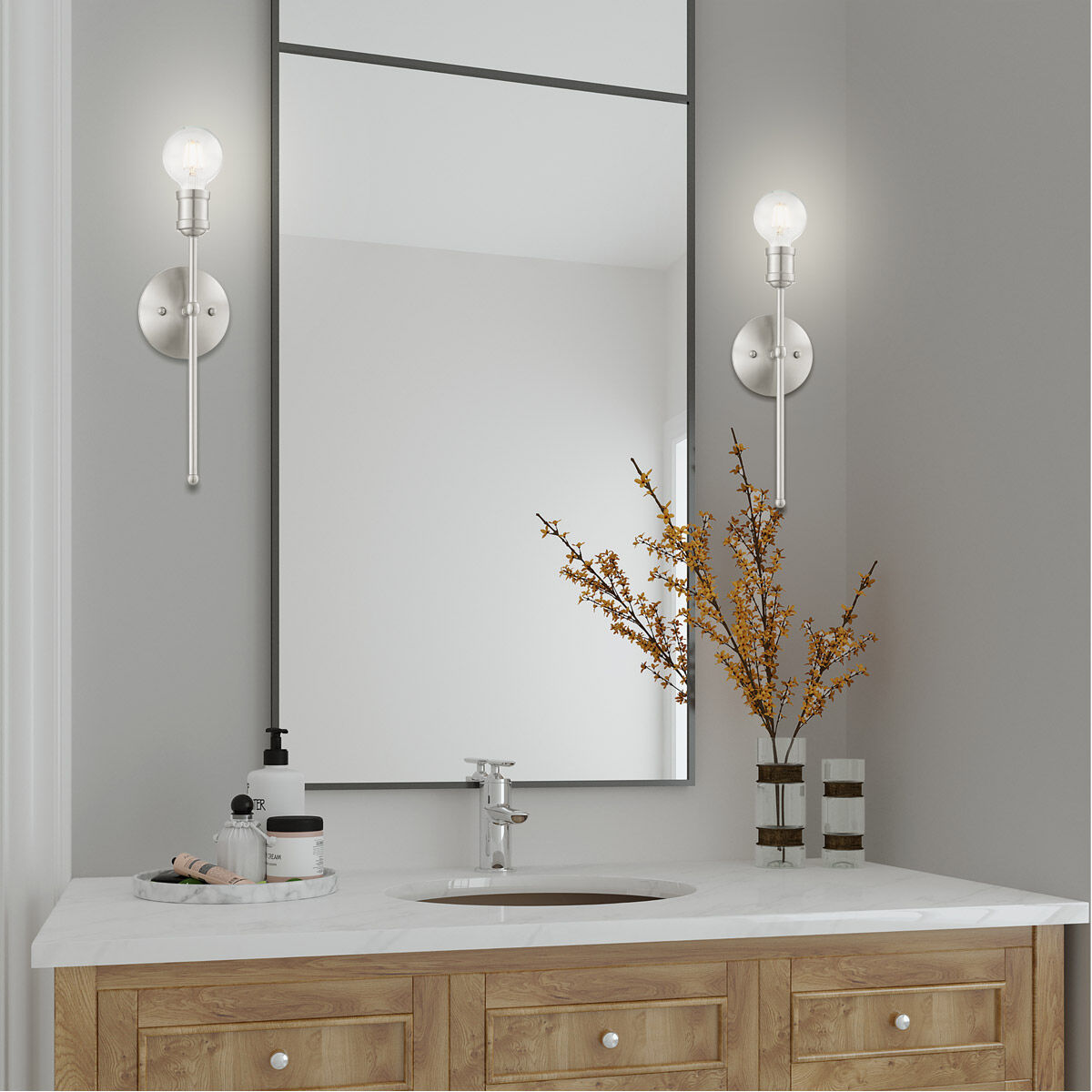 Lansdale 1 Light 5 inch Brushed Nickel ADA Sconce Wall Light