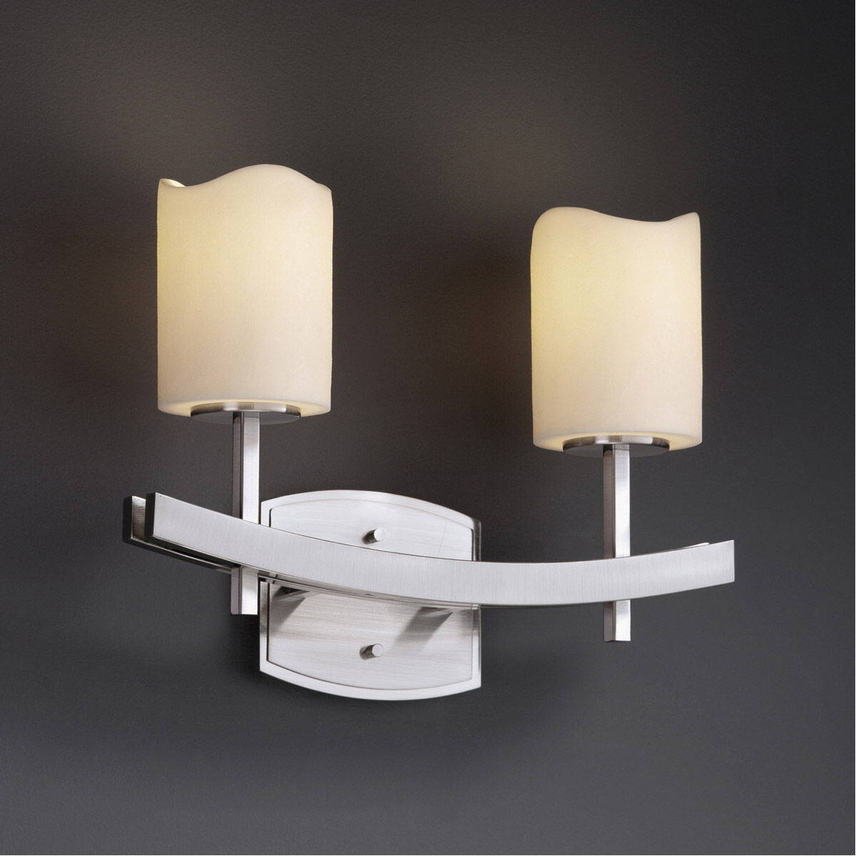 CandleAria LED 15.5 inch Brushed Nickel Bath/Vanity Wall Light