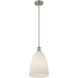 Baldwin 1 Light 10 inch Satin Nickel Pendant Ceiling Light, Essentials