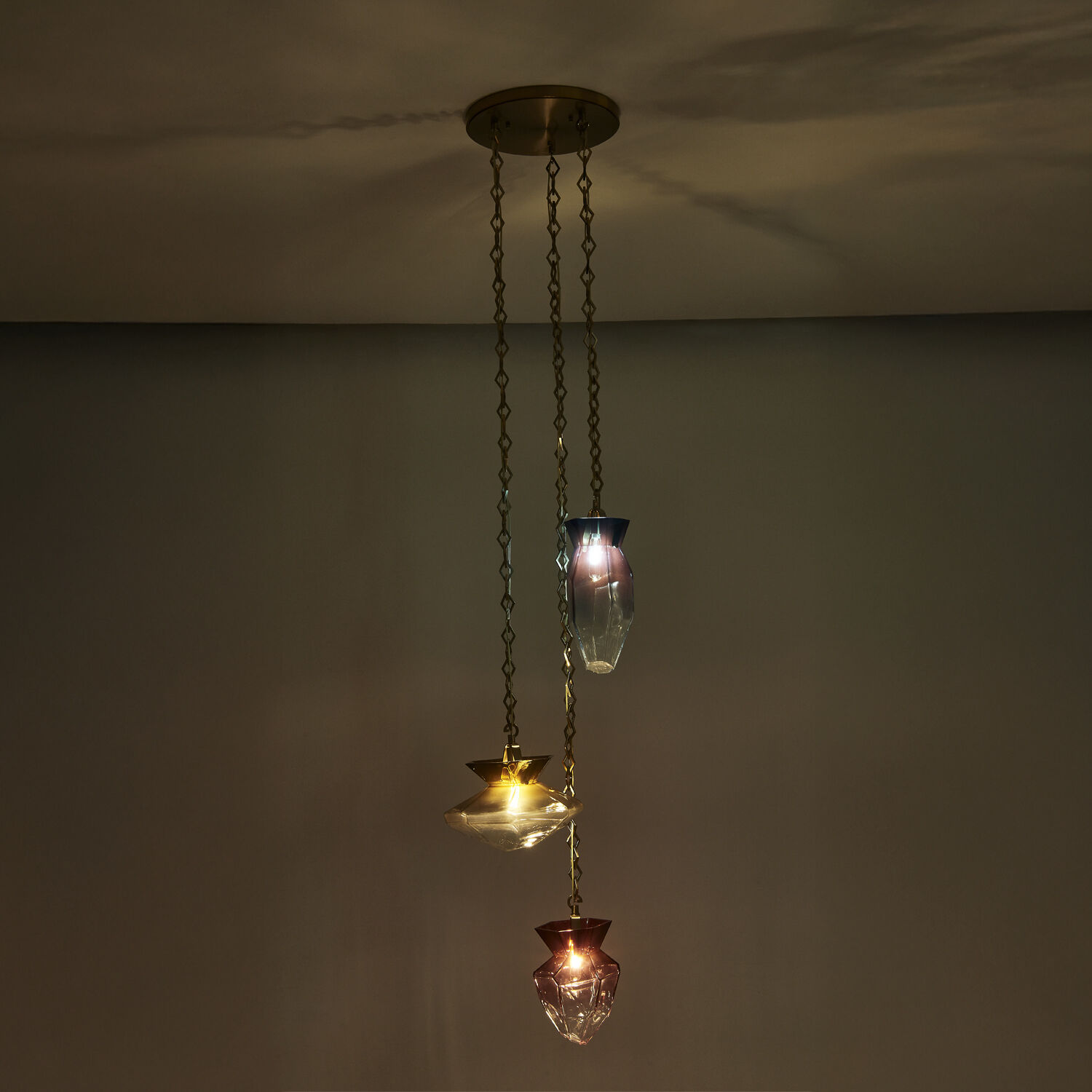 Bolsa 3 Light 21.25 inch Winter Brass Chandelier Ceiling Light