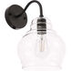 Pierce 1 Light 8 inch Black Wall sconce Wall Light