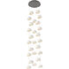 Torno LED 20 inch Graphite with Chalk Stack Multi-Pendant Ceiling Light