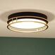 Northgate LED 16 inch Matte Black and Satin Gold Flush Mount Ceiling Light