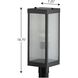Felton 1 Light 19 inch Matte Black Outdoor Post Lantern