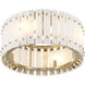 Bardon 4 Light 20.75 inch Celeste Brass Semi-Flush Ceiling Light