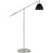 C&M by Chapman & Myers Wellfleet 46 inch 9 watt Midnight Black and Polished Nickel Floor Lamp Portable Light in Midnight Black / Polished Nickel