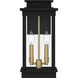 Noelle 2 Light 16 inch Matte Black Outdoor Wall Lantern