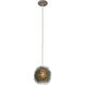 Urchin 1 Light 6.25 inch Painted Chrome Mini Pendant Ceiling Light