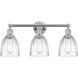 Edison Brookfield 3 Light 24 inch Polished Chrome Bath Vanity Light Wall Light in Clear Glass