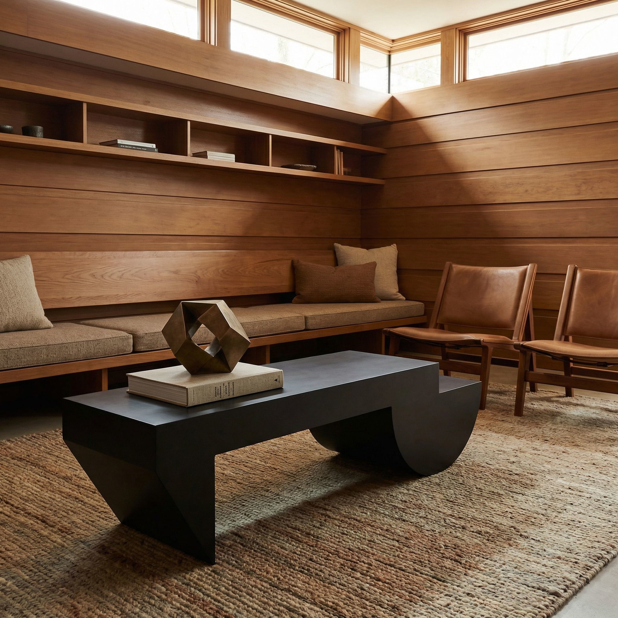 Leeroy 66 X 18 inch Matte Black Coffee Table/Bench