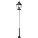Raphael 5 Light 135.25 inch Sand Black Outdoor Post Mounted Fixture in Soft Sand Black