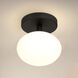 Julep LED 6 inch Matte Black Semi-Flush Mount Ceiling Light