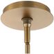 Cresson 4 Light 30 inch Matte Brushed Brass Pendant Ceiling Light