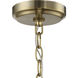 Stanza 6 Light 26 inch Brushed Polished Nickel / Satin Brass Chandelier Ceiling Light
