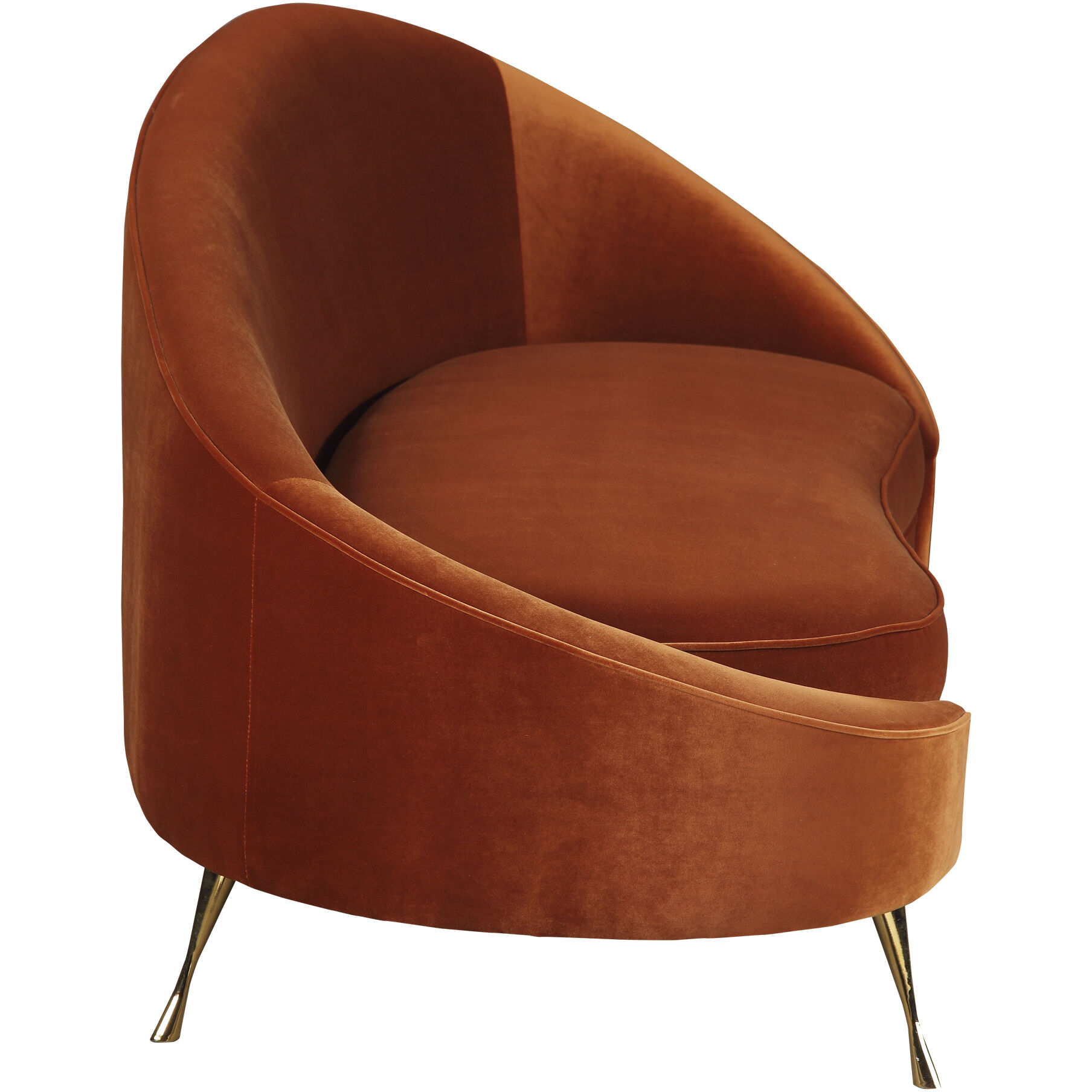 Abigail Orange Chaise