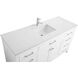 Lewis 60 X 22 X 34 inch White Vanity Sink Set
