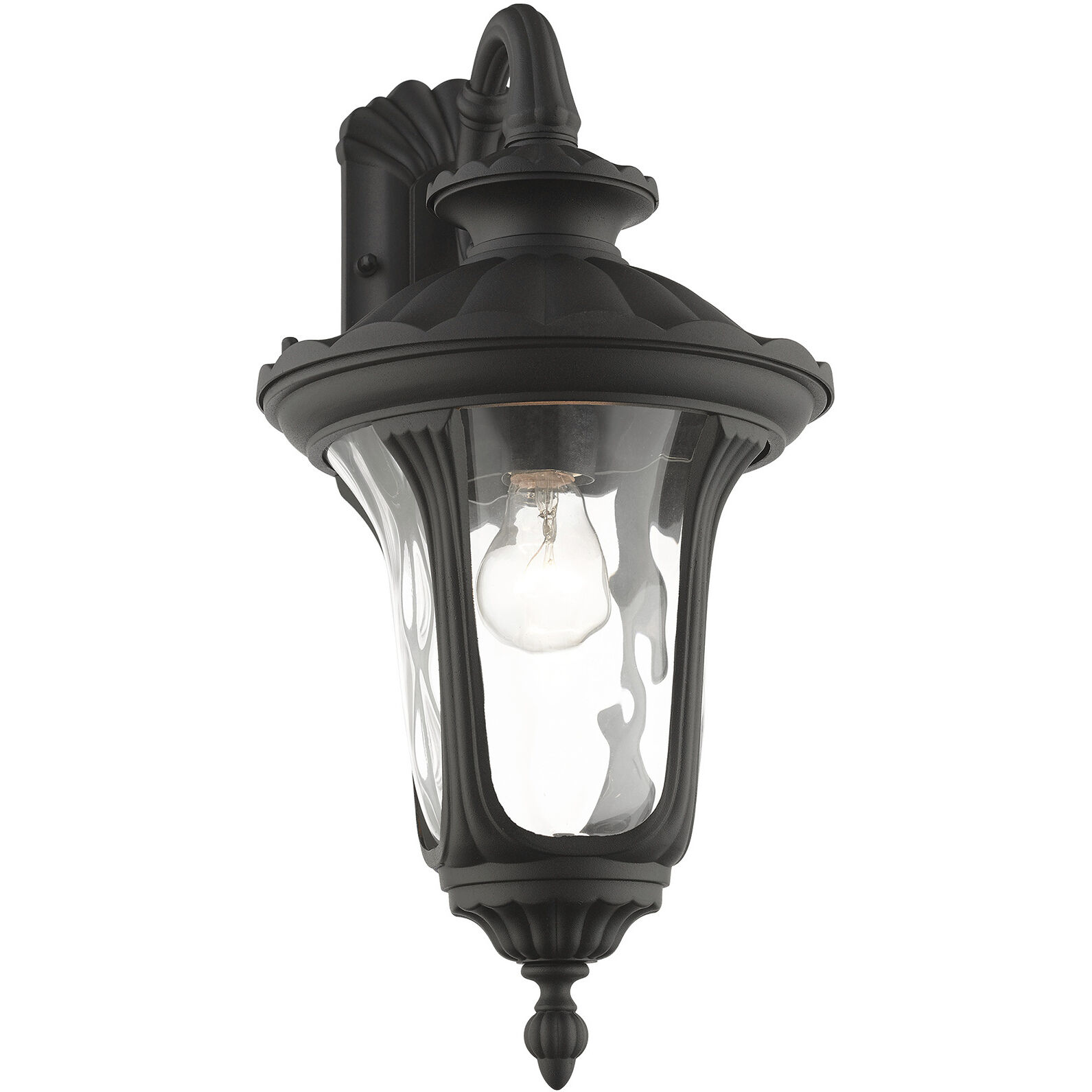 Oxford 1 Light 19 inch Textured Black Outdoor Wall Lantern