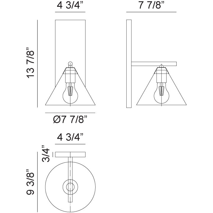 Bliss Wall Sconce Wall Light in White