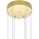 Millipede LED 32 inch Satin Gold Chandelier Ceiling Light