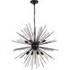 Timber 8 Light 30 inch Black Pendant Ceiling Light