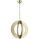 Samos LED 20.5 inch Vintage Brass Pendant Ceiling Light