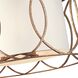 Earth 5 Light 25 inch Silver Gold Chandelier Ceiling Light