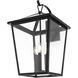 Oxford 3 Light 23 inch Black Outdoor Wall Sconce