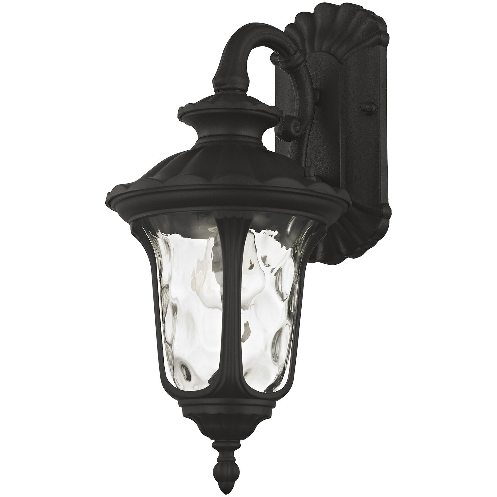 Oxford 1 Light 16 inch Textured Black Outdoor Wall Lantern