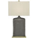 Musing 32.5 inch 150 watt Rustic Metallic Bronze Table Lamp Portable Light, Tall