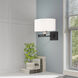 Allison 24 inch 100.00 watt Black Swing Arm Wall Lamp Wall Light