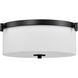 Liam 16.63 inch Matte Black Flush Mount Ceiling Light