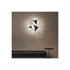 Abstract LED 41 inch Satin White Multi-Surface Mount Wall Light