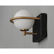 Revolve LED 6 inch Black/Gold Bath Vanity Wall Light