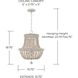 Handley 3 Light 15.75 inch Sand Dollar Chandelier Ceiling Light
