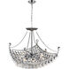Jasmine 8 Light 20 inch Chrome Down Chandelier Ceiling Light