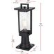 Tilton 1 Light 18 inch Black Outdoor Post Light