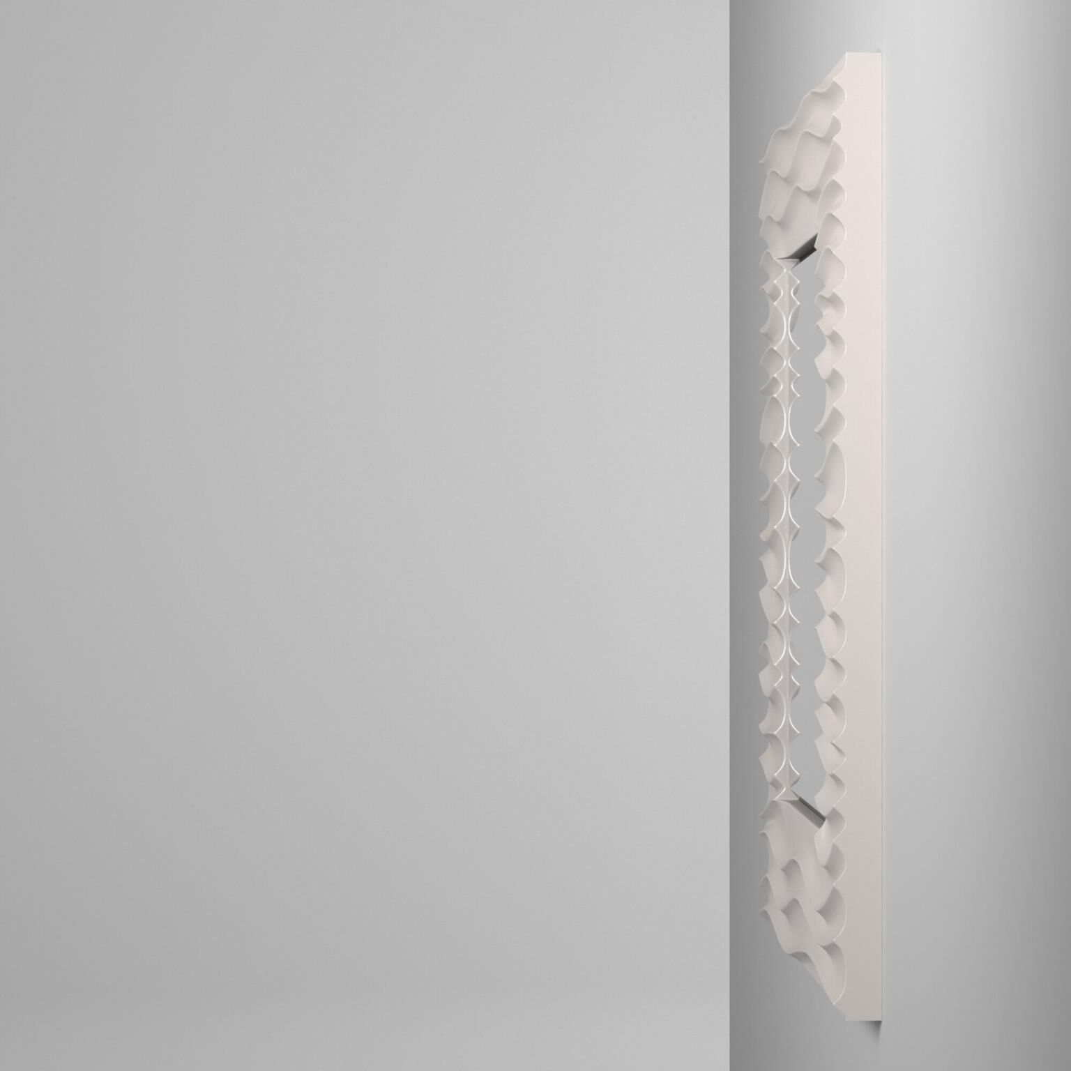 Zenith 39 X 31 inch Glossy White Wall Mirror