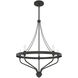 Merlin 5 Light 20.25 inch Rustic Iron Chandelier Ceiling Light