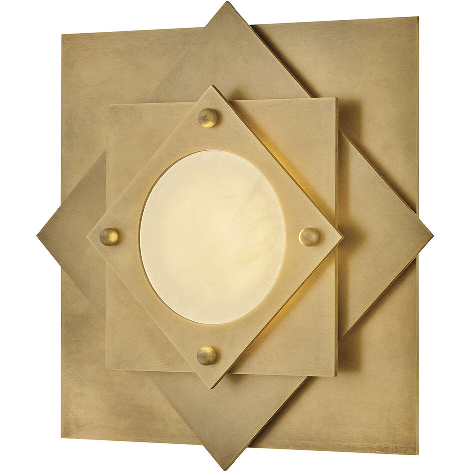 Claude LED 19.75 inch Heritage Brass Flush Mount Ceiling Light