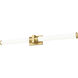 Idris LED 40.5 inch Modern Gold Bath Vanity Wall Light