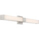Vantage LED Brushed Nickel Wall Sconce Wall Light, Square