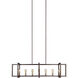 Sean Lavin Finnegan 7 Light 60 inch New World Bronze Linear Chandelier Ceiling Light